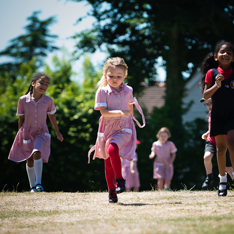 PE forms an important part of our school curriculum and we are fortunate to have a large hall at St Giles’ which has a wide range of PE equipment such as mats, climbing frames and benches.