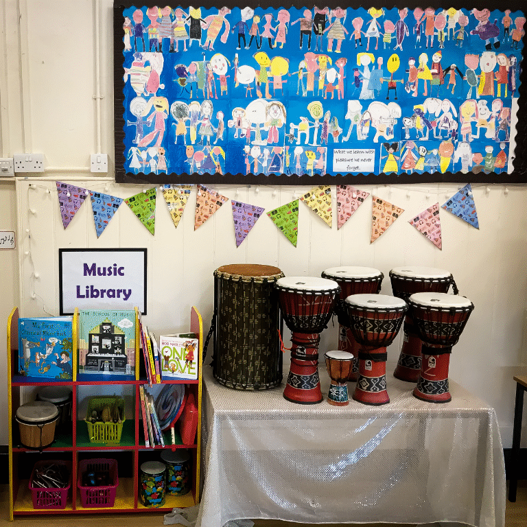 Music at St. Giles features heavily in daily life. Each Monday we have a singing assembly where we learn a range of songs.